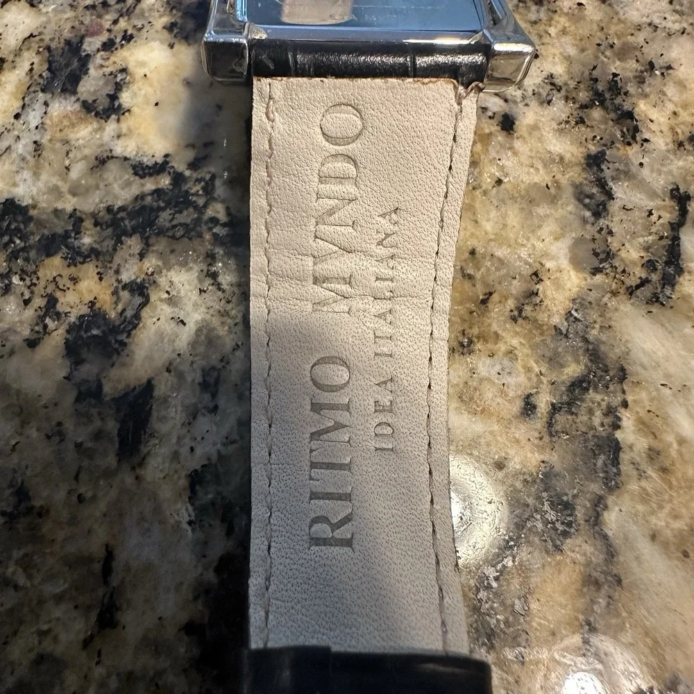Ritmo Mundo Colorful Steel Rectangle Watch‎ With Box Automatic Needs Battery